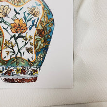 Load image into Gallery viewer, detailed focus Limited edition prints showcasing the vibrant culture and intricate craftsmanship of Asia, capturing the elegance and natural beauty of traditional vases, inspired by personal travels