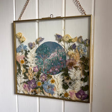 Load image into Gallery viewer, Hand painted 'Secret Garden' Pressed Flower Frame