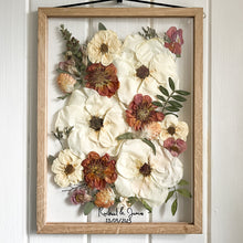 Load image into Gallery viewer, Personalised Handwritten Pressed Flower Frame