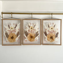 Load image into Gallery viewer, Personalised Bespoke - Set of 3 - Pressed Flower Frame