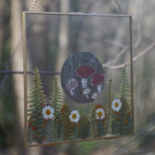 Load image into Gallery viewer, Hand painted 'Foraging' Pressed Flower Frame