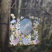 Load image into Gallery viewer, Hand painted 'Secret Garden' Pressed Flower Frame