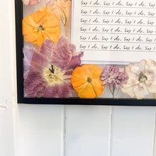Load image into Gallery viewer, Personalised Bespoke - Black Wedding Vow Frame