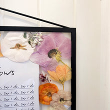 Load image into Gallery viewer, Personalised Bespoke - Black Wedding Vow Frame