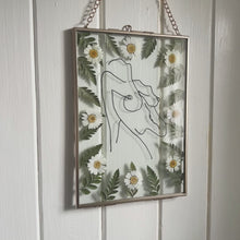 Load and play video in Gallery viewer, 'Electric Energy'  Hand-drawn Pressed Flower Frame