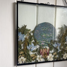 Load and play video in Gallery viewer, Hand painted 'Water Lily' Pressed Flower Frame