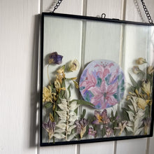 Load and play video in Gallery viewer, Hand painted 'Bouquet Lily' Pressed Flower Frame