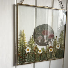 Load and play video in Gallery viewer, Hand painted 'Foraging' Pressed Flower Frame