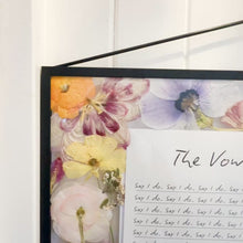 Load and play video in Gallery viewer, Personalised Bespoke - Black Wedding Vow Frame