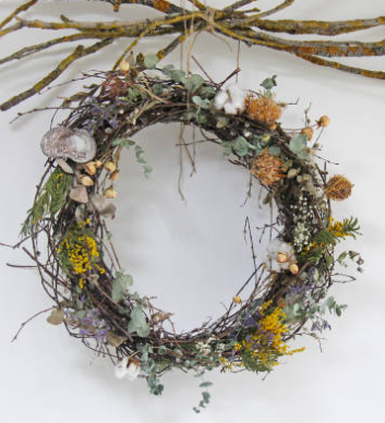 How to Create Your Own Dried Flower Front Door Wreath