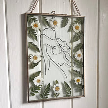 Load image into Gallery viewer, &#39;Electric Energy&#39;  Hand-drawn Pressed Flower Frame
