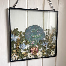 Load image into Gallery viewer, Hand painted &#39;Water Lily&#39; Pressed Flower Frame
