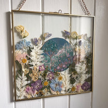 Load image into Gallery viewer, Hand painted &#39;Secret Garden&#39; Pressed Flower Frame
