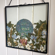 Load image into Gallery viewer, Hand painted &#39;Water Lily&#39; Pressed Flower Frame
