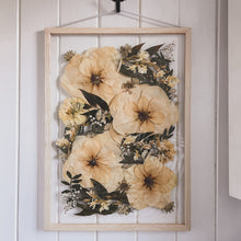 Load image into Gallery viewer, Bridal pressed flower frame featuring brides original flowers with in it.
