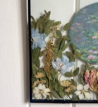 Load image into Gallery viewer, Hand painted &#39;Water Lily&#39; Pressed Flower Frame
