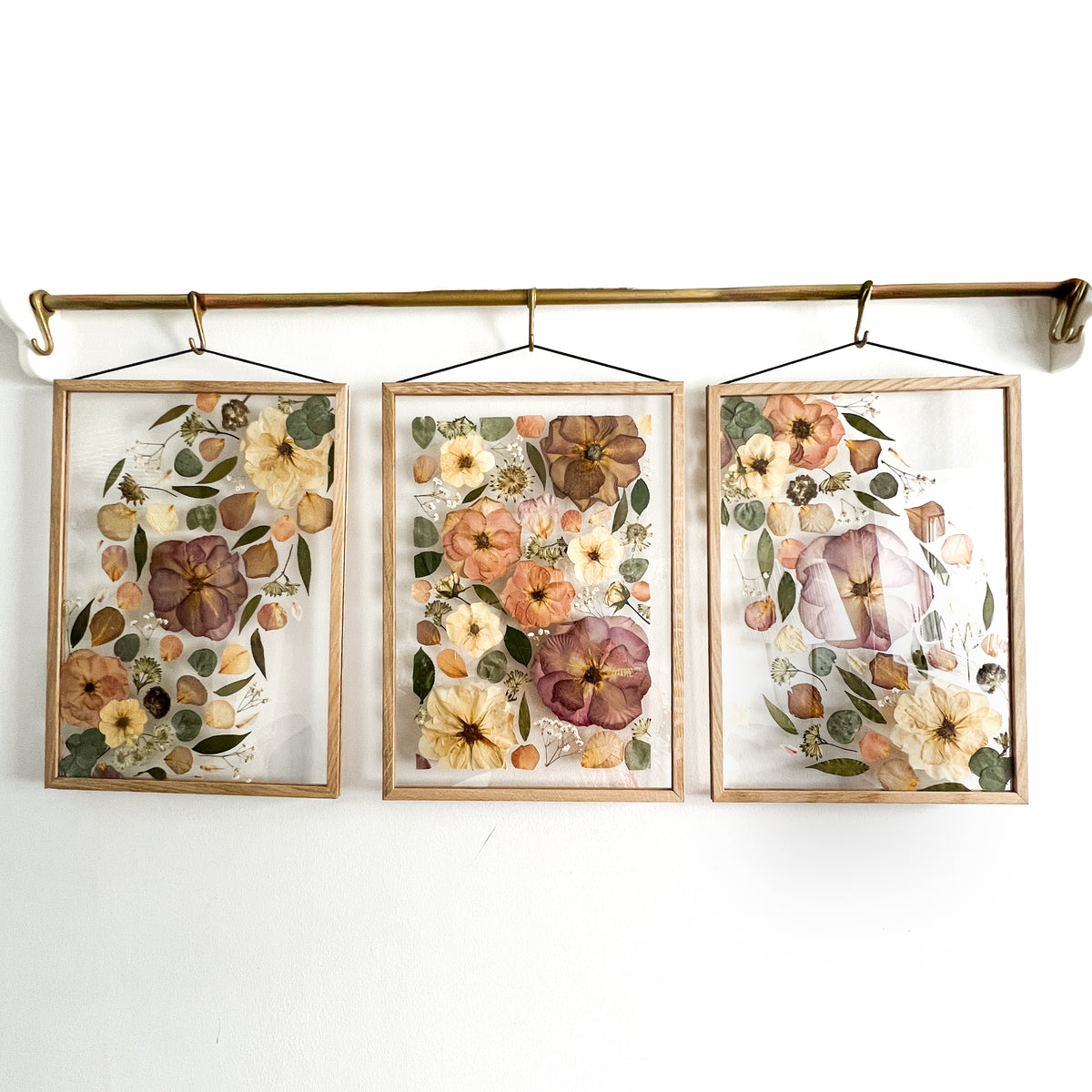 Pressed Flower Frame - Personalised Set of 3