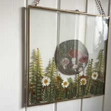 Load and play video in Gallery viewer, Hand painted &#39;Foraging&#39; Pressed Flower Frame
